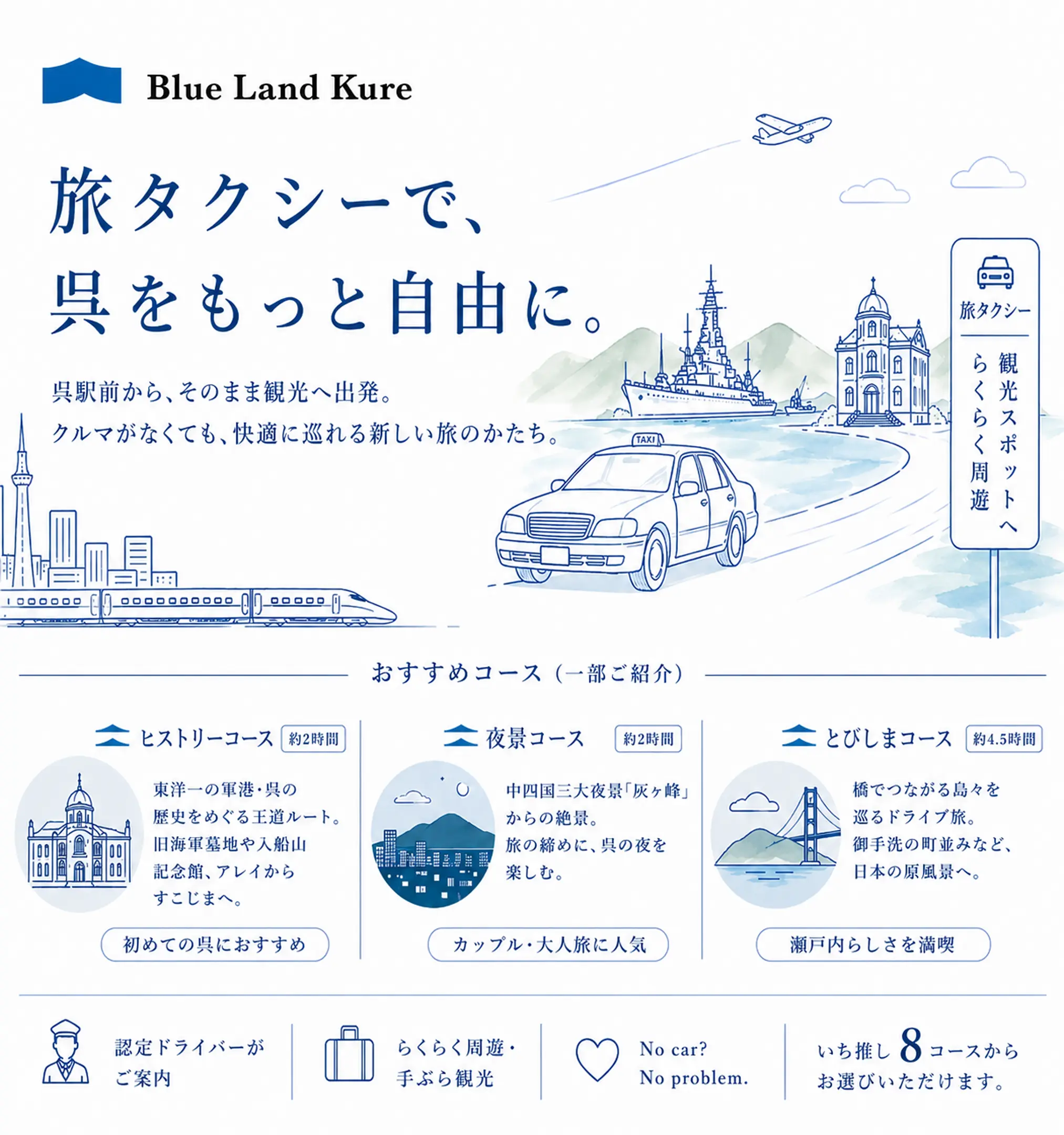 呉をもっと自由に！旅タクシー