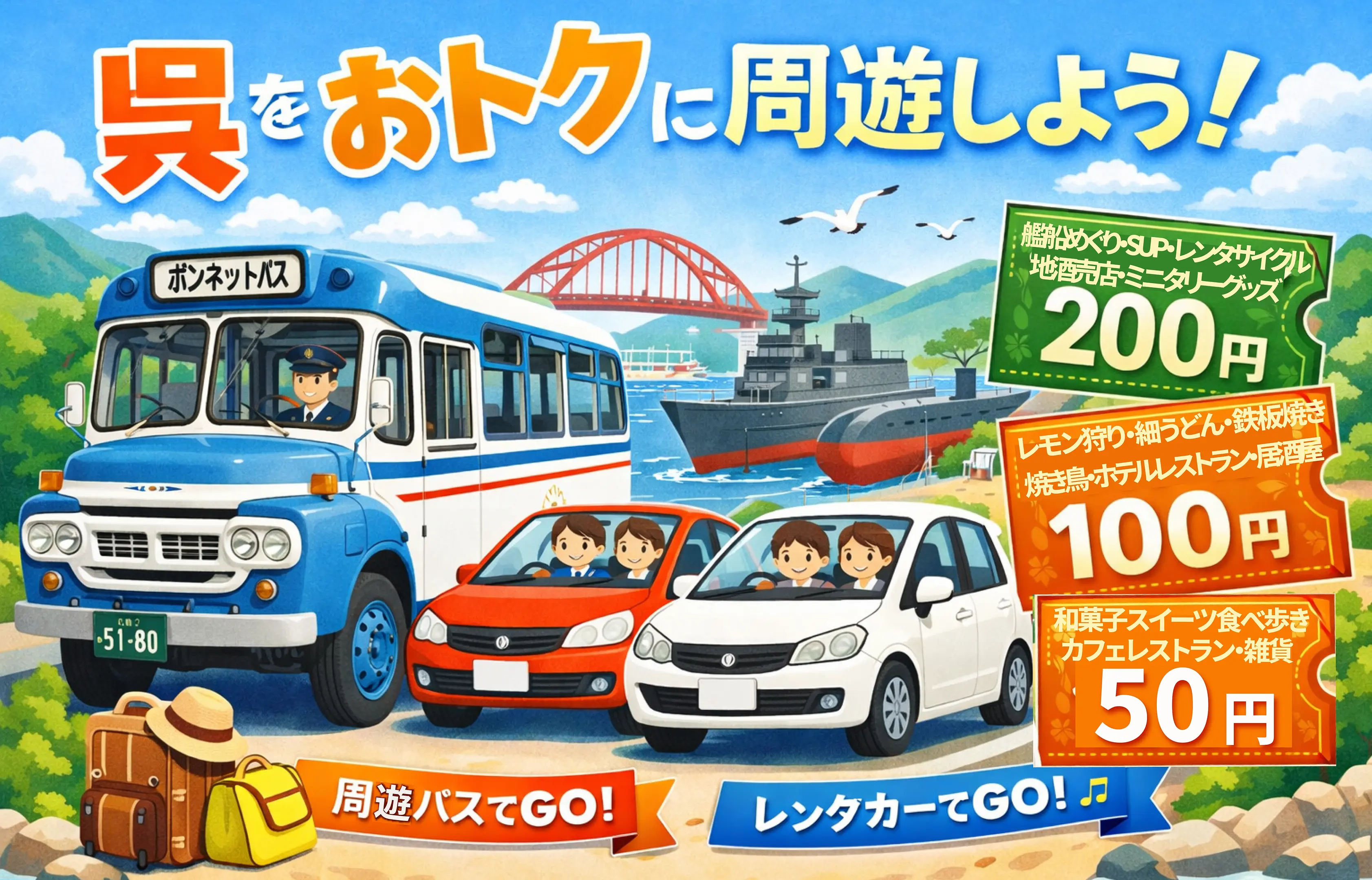呉周遊特別クーポンチラシ