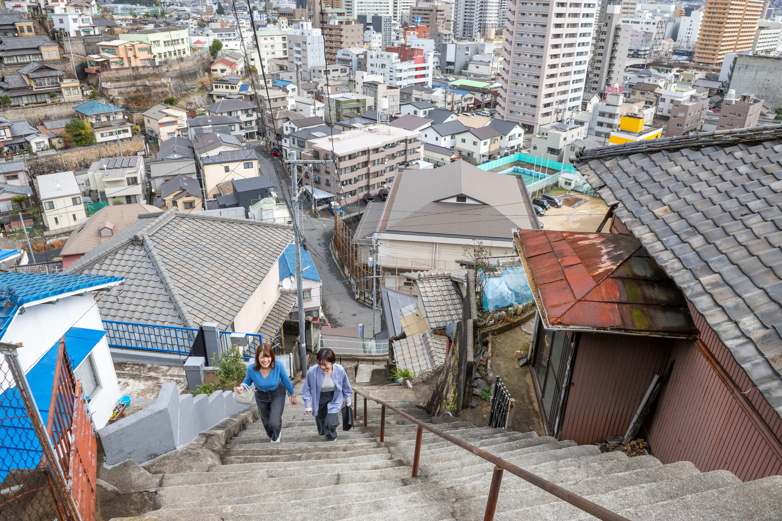 両城の 200 階段